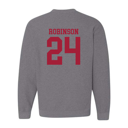 WSU - NCAA Men's Basketball : Dominik Robinson - Classic Fashion Shersey Crewneck Sweatshirt-1