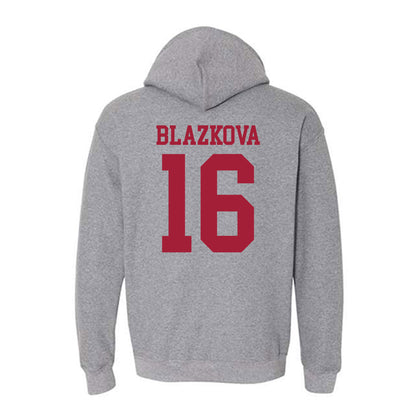 WSU - NCAA Women's Volleyball : Lucie Blazkova - Classic Fashion Shersey Hooded Sweatshirt-1