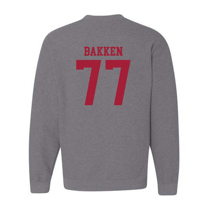 WSU - NCAA Football : Nick Bakken - Classic Fashion Shersey Crewneck Sweatshirt-1