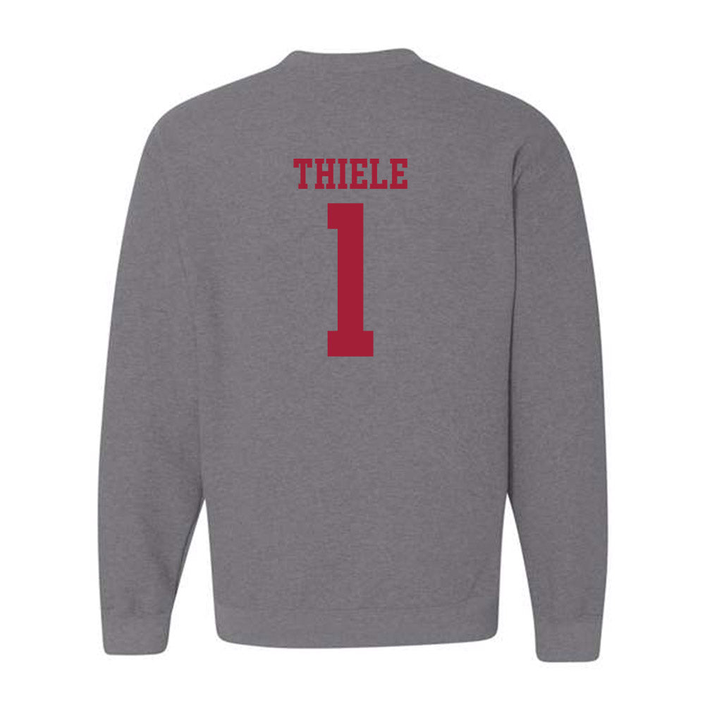WSU - NCAA Baseball : Luke Thiele - Classic Fashion Shersey Crewneck Sweatshirt-1