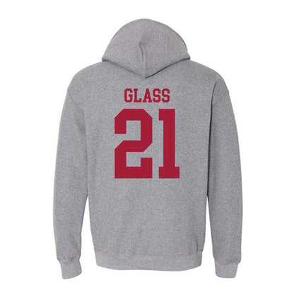 WSU - NCAA Men's Basketball : Ace Glass - Classic Fashion Shersey Hooded Sweatshirt-1