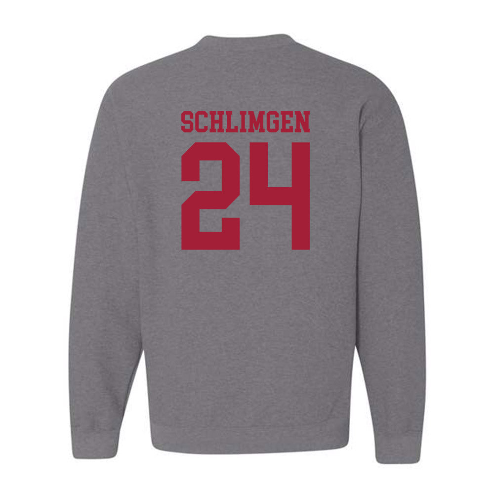 WSU - NCAA Football : Sullivan Schlimgen - Classic Fashion Shersey Crewneck Sweatshirt-1