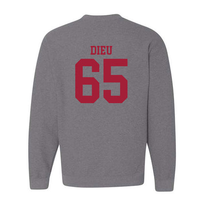 WSU - NCAA Football : Brock Dieu - Classic Fashion Shersey Crewneck Sweatshirt-1