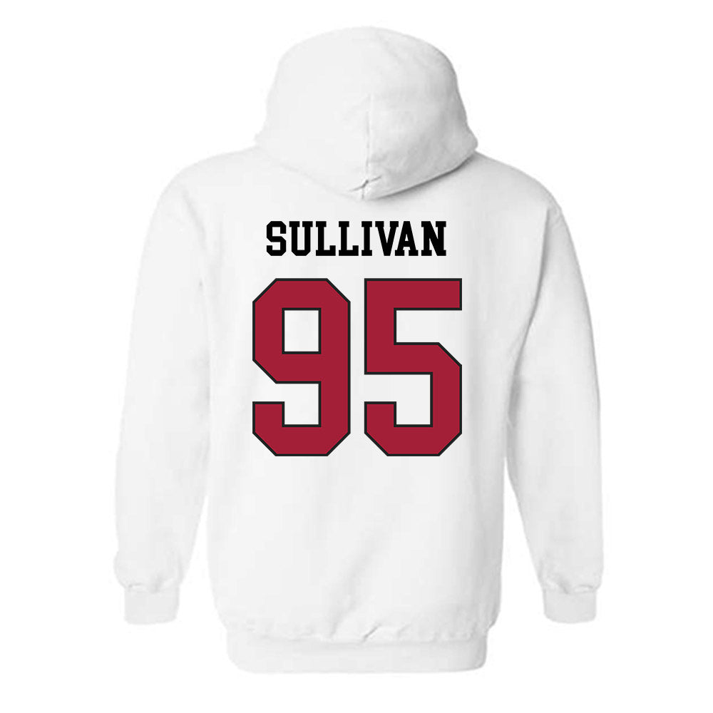 WSU - NCAA Football : Connor Sullivan - Sports Shersey Hooded Sweatshirt-1