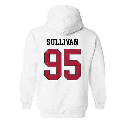 WSU - NCAA Football : Connor Sullivan - Sports Shersey Hooded Sweatshirt-1
