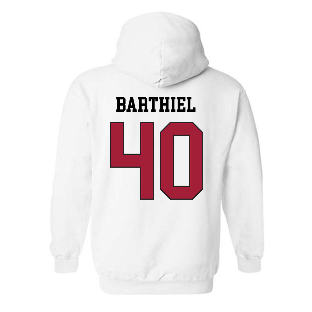 WSU - NCAA Football : Gavin Barthiel - Sports Shersey Hooded Sweatshirt-1