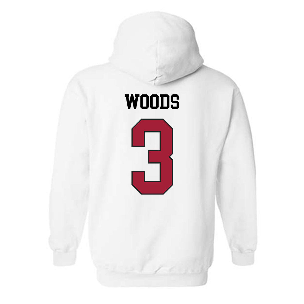 WSU - NCAA Football : Maxwell Woods - Sports Shersey Hooded Sweatshirt-1