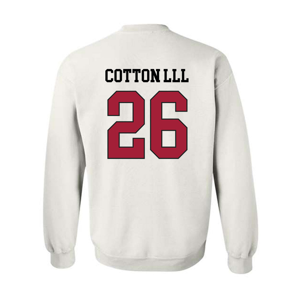 WSU - NCAA Football : Tyrone Cotton lll - Sports Shersey Crewneck Sweatshirt-1