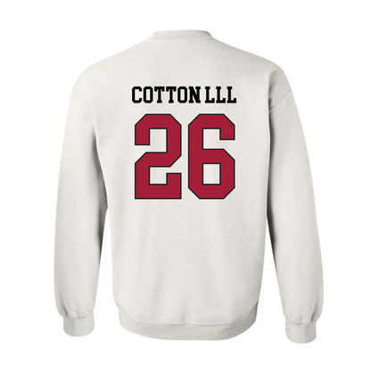 WSU - NCAA Football : Tyrone Cotton lll - Sports Shersey Crewneck Sweatshirt-1