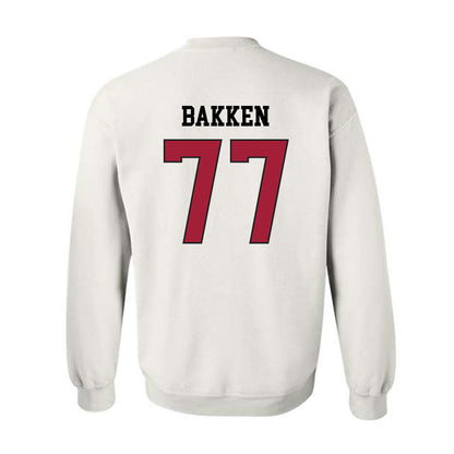 WSU - NCAA Football : Nick Bakken - Sports Shersey Crewneck Sweatshirt-1