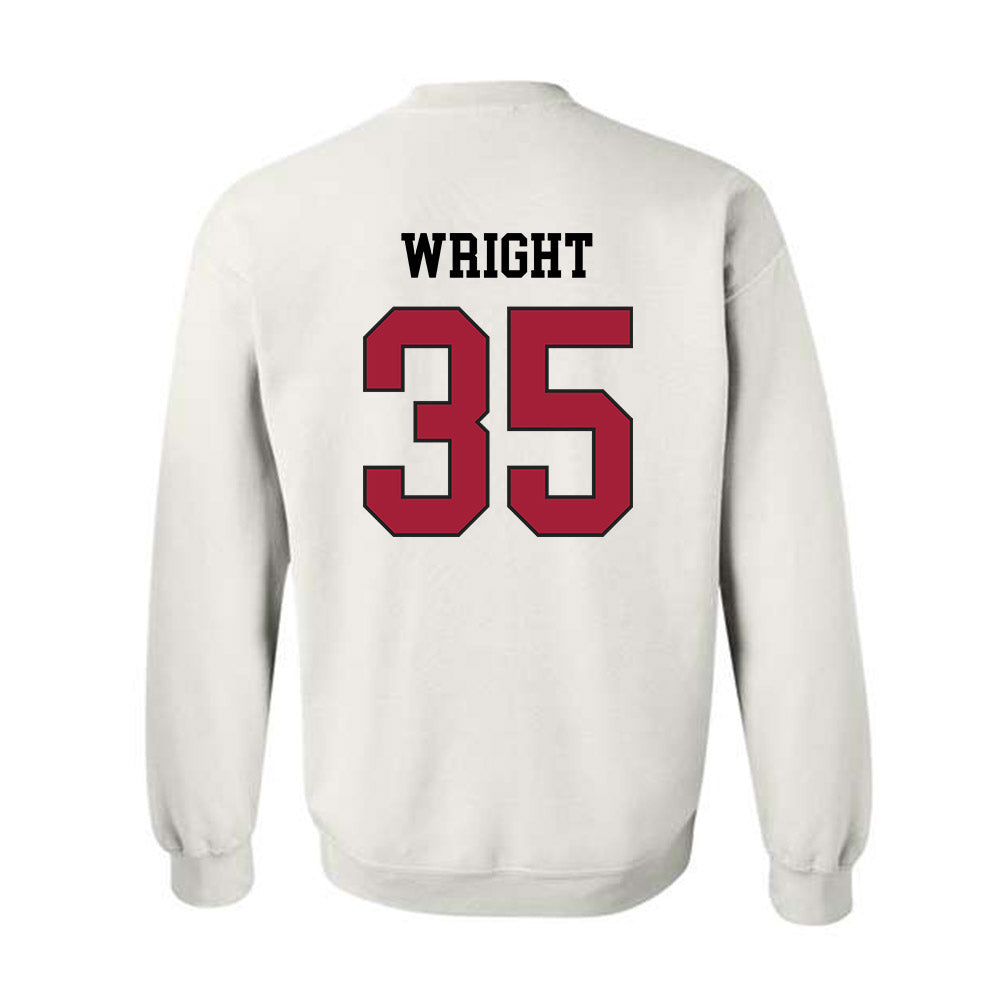 WSU - NCAA Football : Erimus Wright - Sports Shersey Crewneck Sweatshirt-1