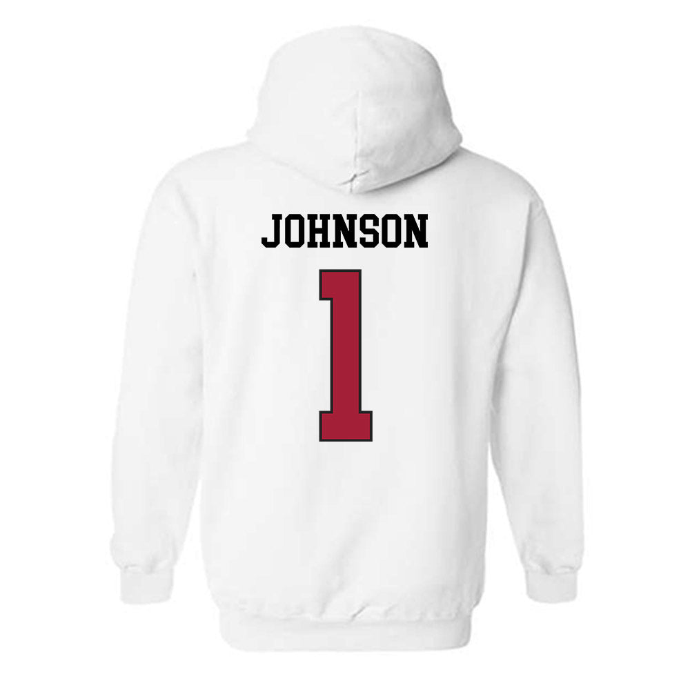 WSU - NCAA Football : Angel Johnson - Sports Shersey Hooded Sweatshirt-1