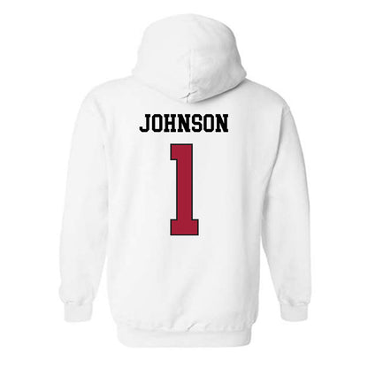 WSU - NCAA Football : Angel Johnson - Sports Shersey Hooded Sweatshirt-1