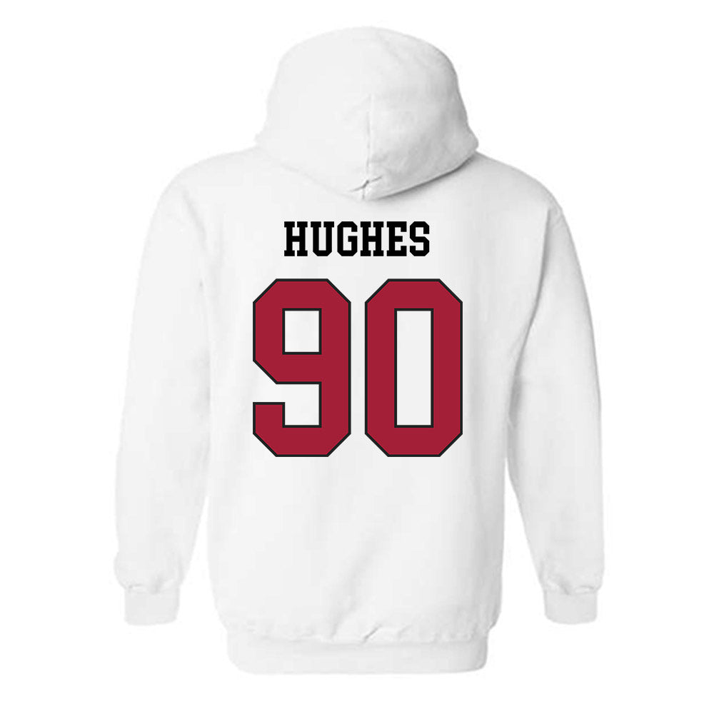 WSU - NCAA Football : Michael Hughes - Sports Shersey Hooded Sweatshirt