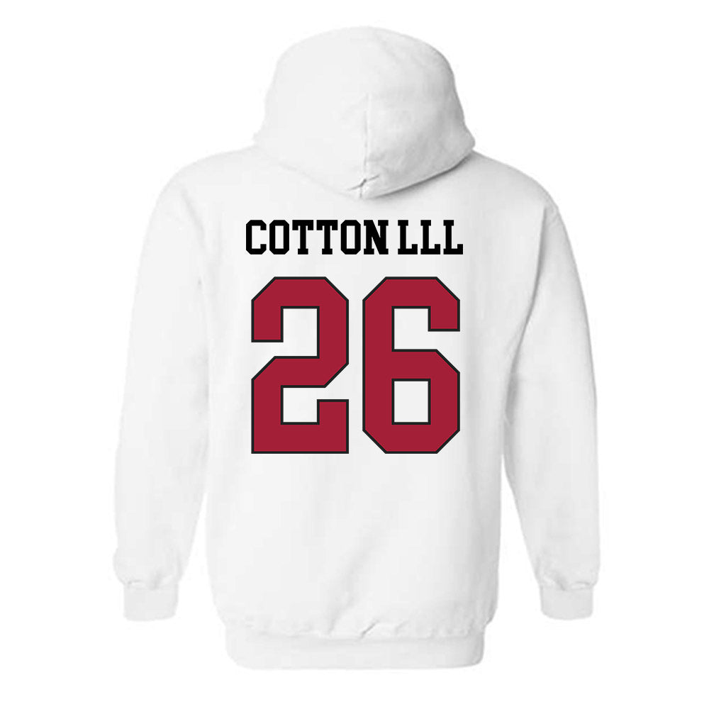 WSU - NCAA Football : Tyrone Cotton lll - Sports Shersey Hooded Sweatshirt-1
