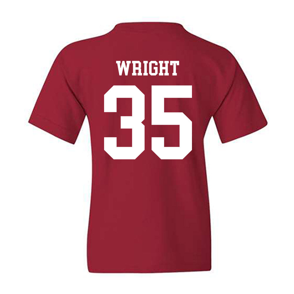 WSU - NCAA Football : Erimus Wright - Sports Shersey Youth T-Shirt-1