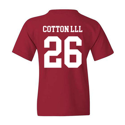 WSU - NCAA Football : Tyrone Cotton lll - Sports Shersey Youth T-Shirt-1