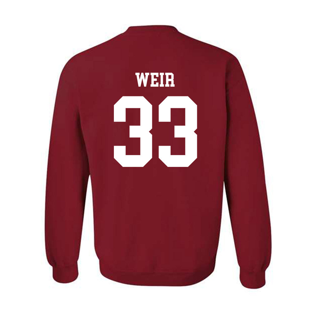 WSU - NCAA Football : Cameron Weir - Sports Shersey Crewneck Sweatshirt-1