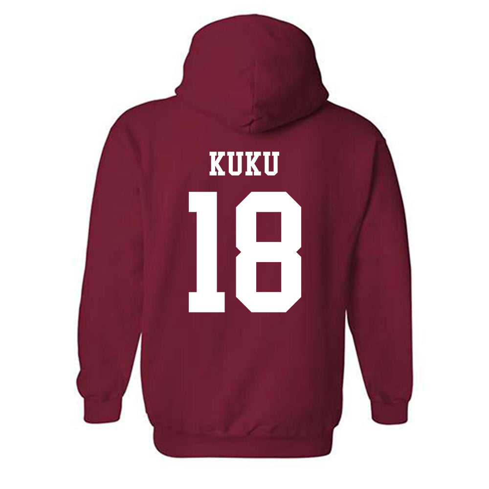 WSU - NCAA Football : David Kuku - Sports Shersey Hooded Sweatshirt-1