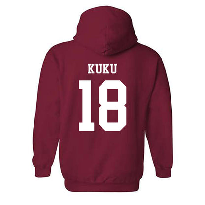 WSU - NCAA Football : David Kuku - Sports Shersey Hooded Sweatshirt-1