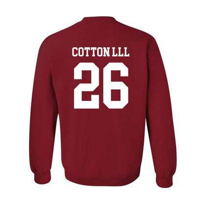 WSU - NCAA Football : Tyrone Cotton lll - Sports Shersey Crewneck Sweatshirt-1