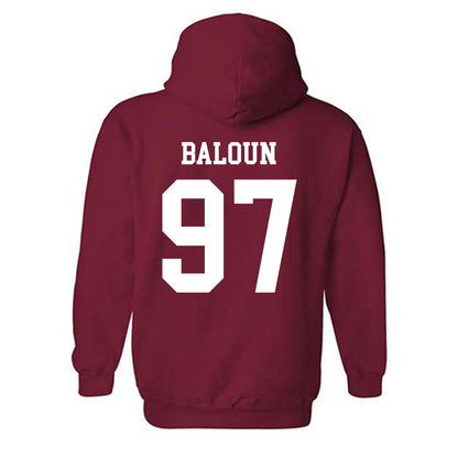 WSU - NCAA Football : Max Baloun - Sports Shersey Hooded Sweatshirt-1