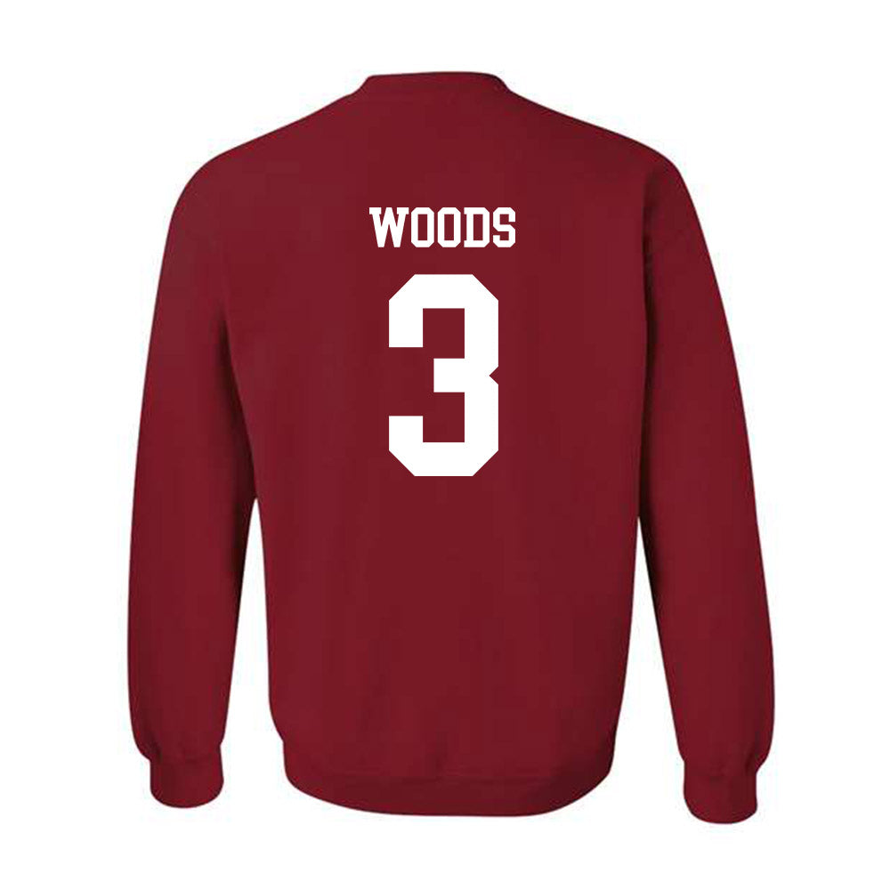 WSU - NCAA Football : Maxwell Woods - Sports Shersey Crewneck Sweatshirt-1