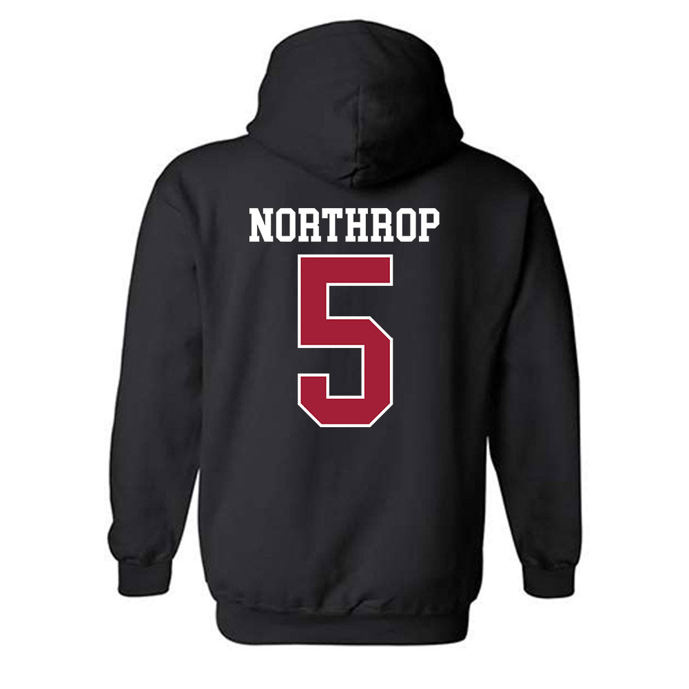 WSU - NCAA Baseball : Kyler Northrop - Sports Shersey Hooded Sweatshirt-1