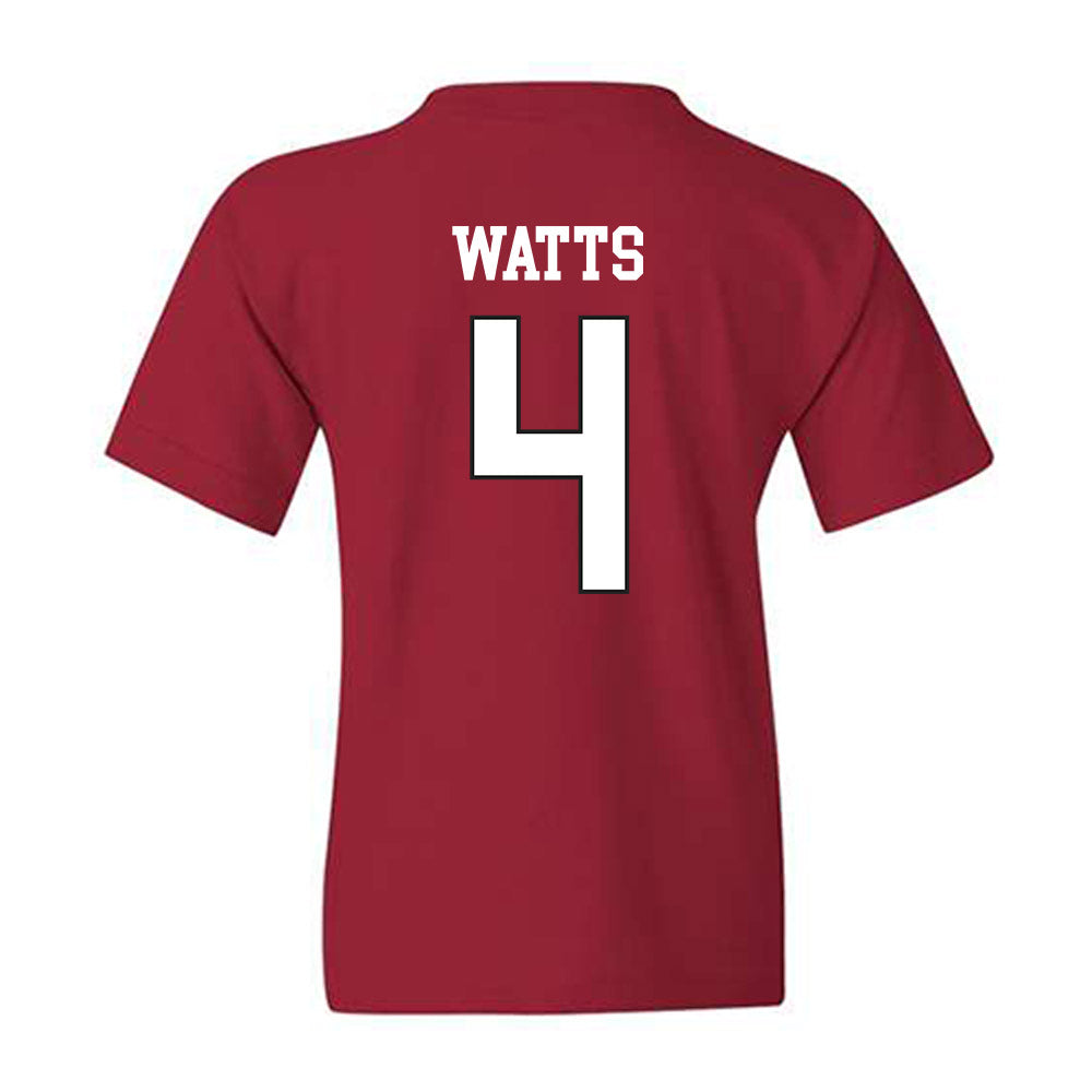 WSU - NCAA Men's Basketball : Lejuan Watts - Sports Shersey Youth T-Shirt-1