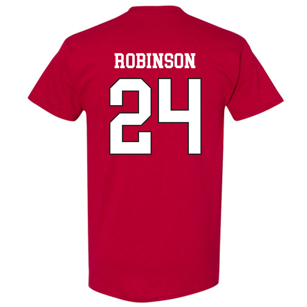 WSU - NCAA Men's Basketball : Dominik Robinson - Sports Shersey T-Shirt-1