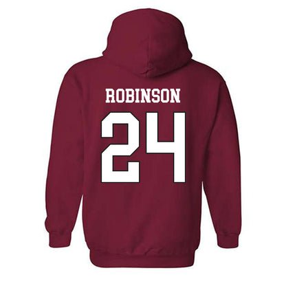 WSU - NCAA Men's Basketball : Dominik Robinson - Sports Shersey Hooded Sweatshirt-1