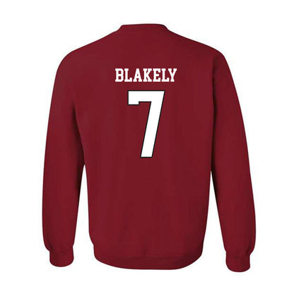 WSU - NCAA Men's Basketball : Dieume Blakely - Sports Shersey Crewneck Sweatshirt-1
