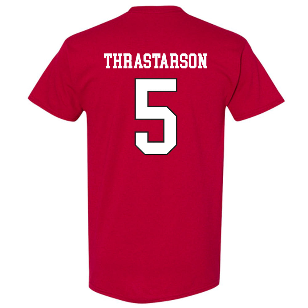 WSU - NCAA Men's Basketball : Tomas Thrastarson - Sports Shersey T-Shirt-1