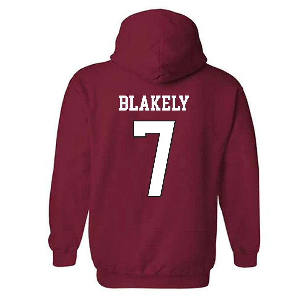 WSU - NCAA Men's Basketball : Dieume Blakely - Sports Shersey Hooded Sweatshirt-1