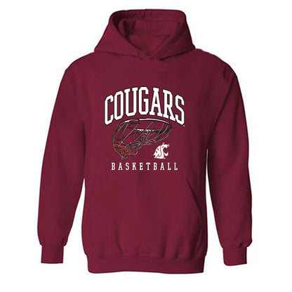 WSU - NCAA Men's Basketball : Ace Glass - Sports Shersey Hooded Sweatshirt-0