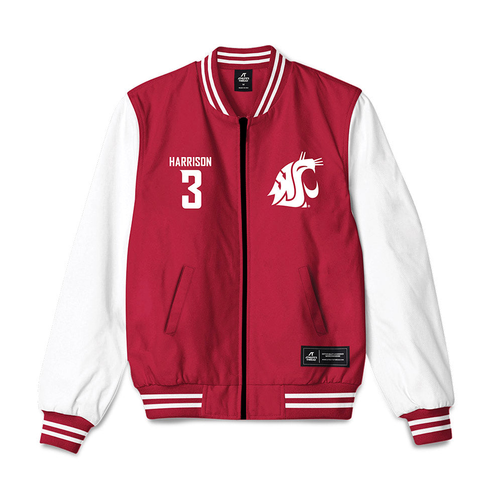 WSU - NCAA Men's Golf : Garrett Harrison - Bomber Jacket-0