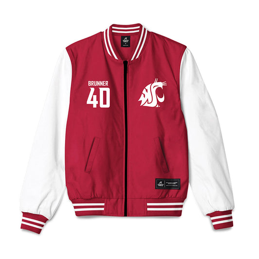 WSU - NCAA Football : Colson Brunner - Bomber Jacket