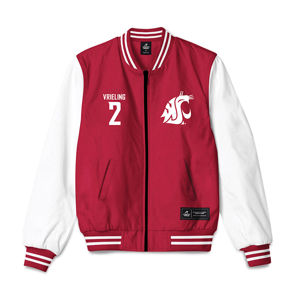 WSU - NCAA Women's Volleyball : Taryn Vrieling - Bomber Jacket-0