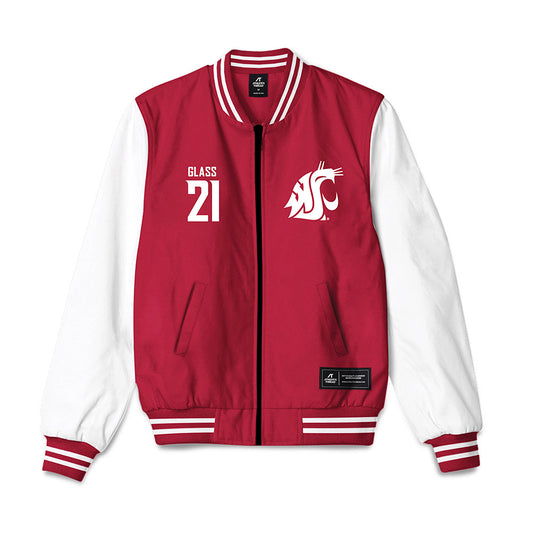 WSU - NCAA Men's Basketball : Ace Glass - Bomber Jacket-0