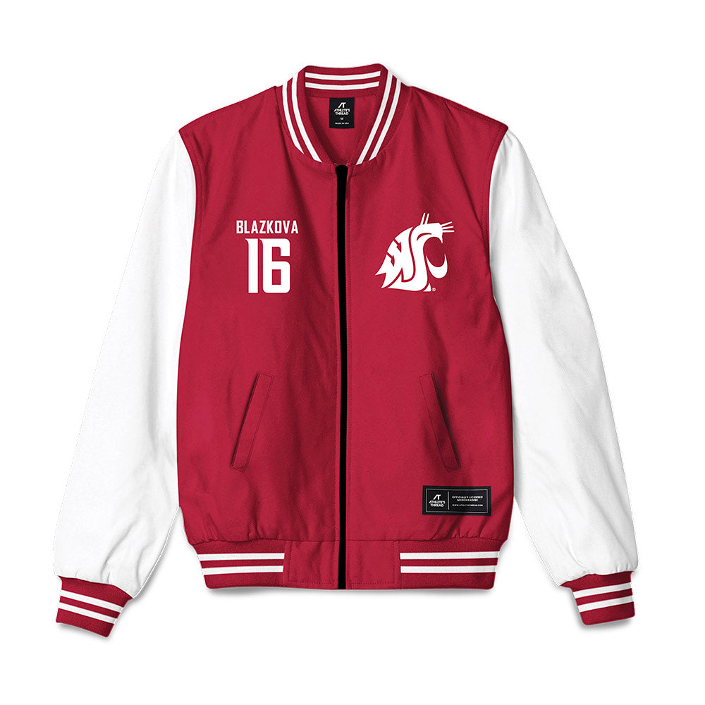 WSU - NCAA Women's Volleyball : Lucie Blazkova - Bomber Jacket-0