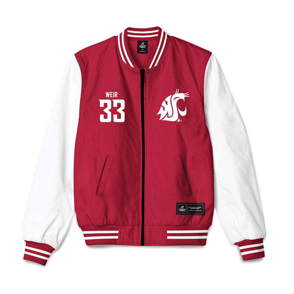 WSU - NCAA Football : Cameron Weir - Bomber Jacket-0