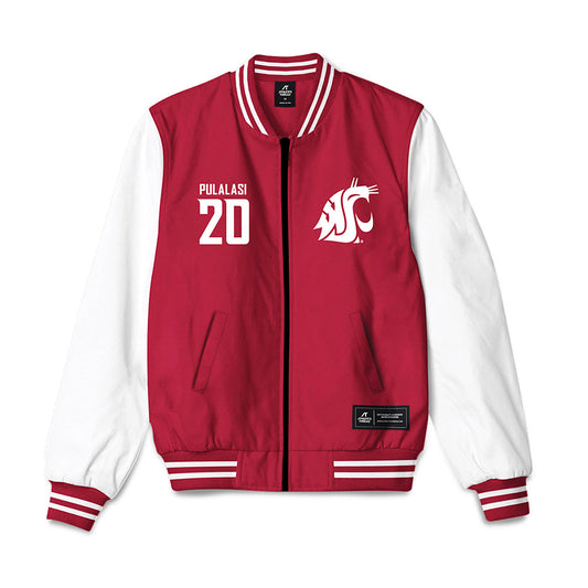 WSU - NCAA Football : Leo Pulalasi - Bomber Jacket