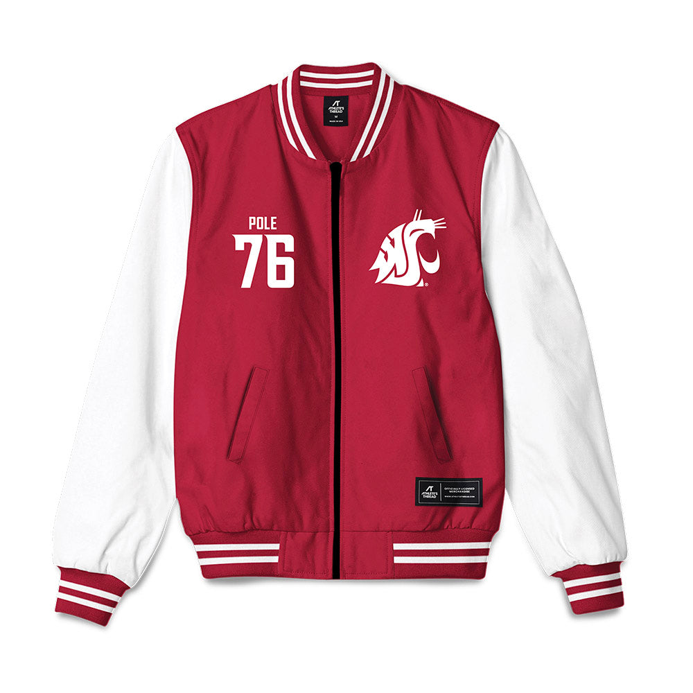 WSU - NCAA Football : Esa Pole - Bomber Jacket-0