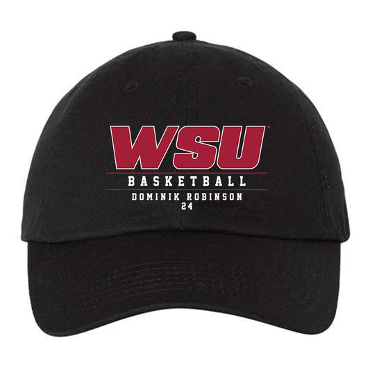 WSU - NCAA Men's Basketball : Dominik Robinson - Dad Hat-0