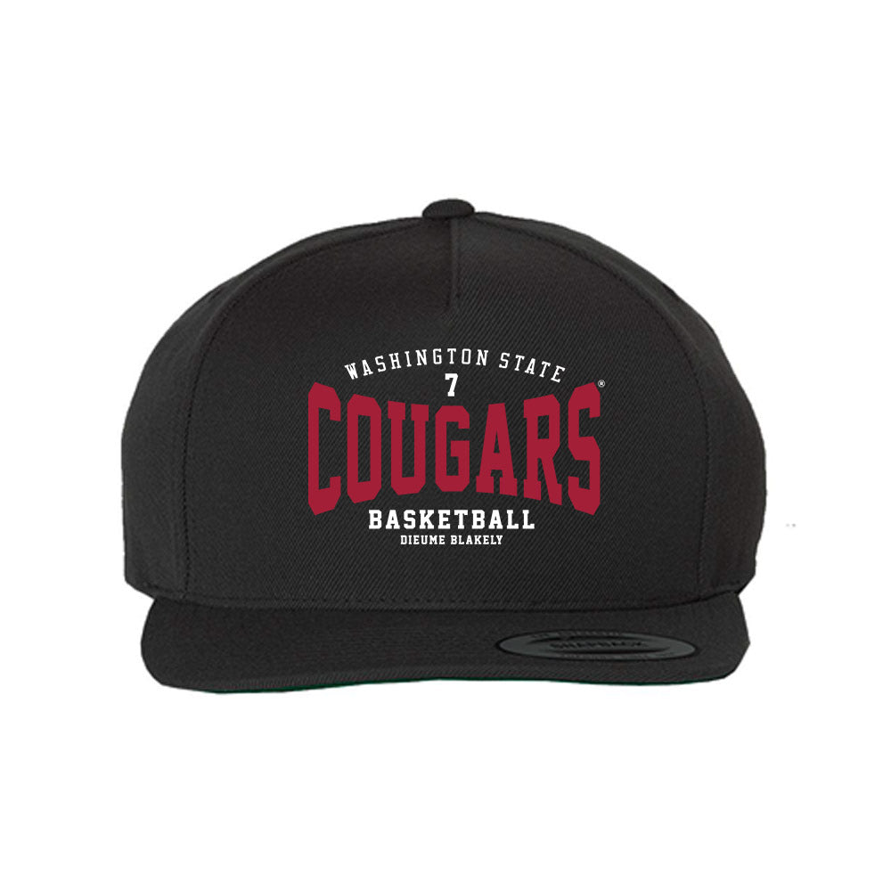 WSU - NCAA Men's Basketball : Dieume Blakely - Snapback Hat-0