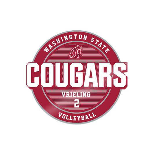 WSU - NCAA Women's Volleyball : Taryn Vrieling - Sticker-0