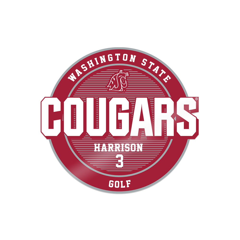 WSU - NCAA Men's Golf : Garrett Harrison - Sticker-0
