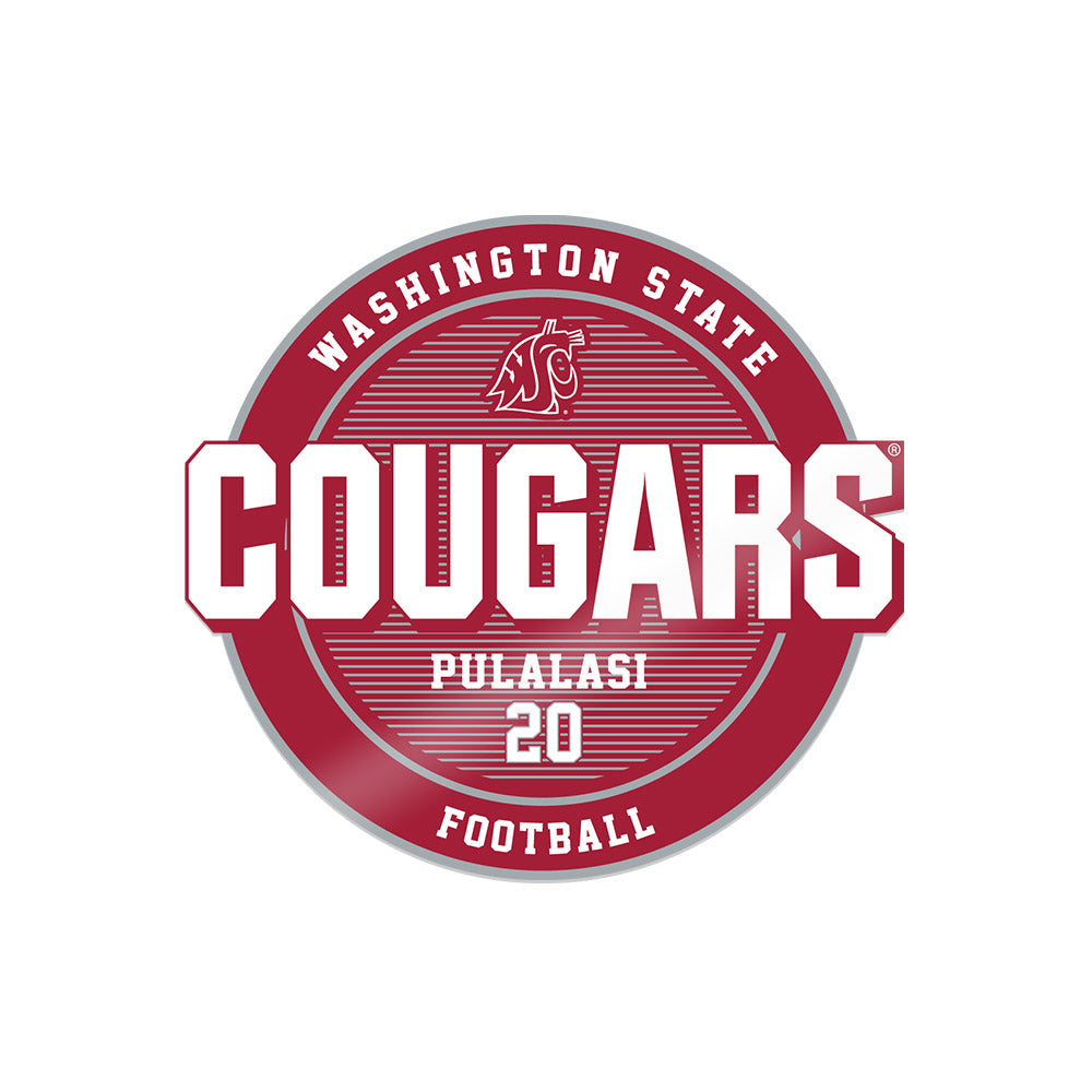 WSU - NCAA Football : Leo Pulalasi - Sticker-0