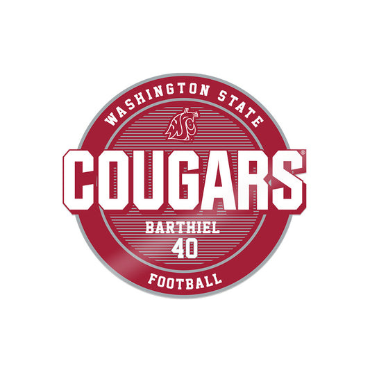 WSU - NCAA Football : Gavin Barthiel - Sticker-0