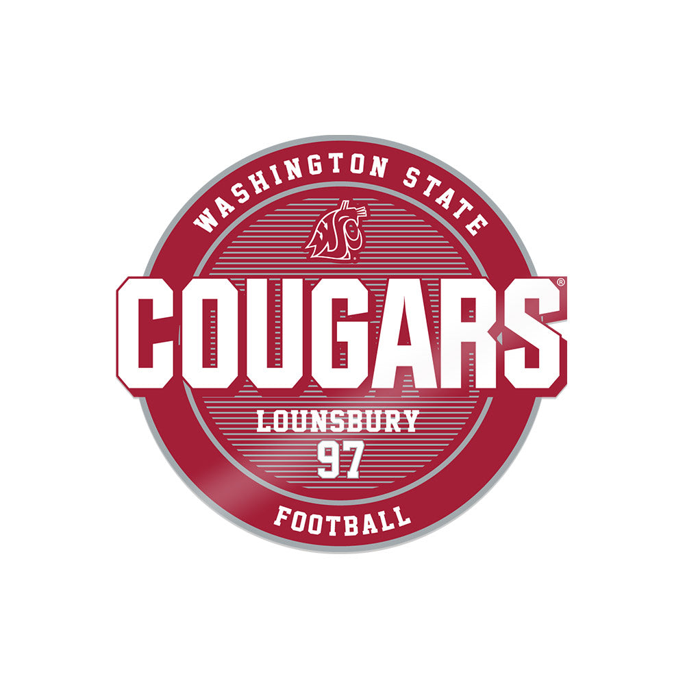 WSU - NCAA Football : Adlai Lounsbury - Sticker-0